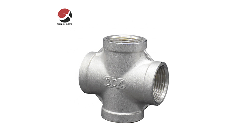 不鏽(xiù)鋼等徑四通管件(jian)