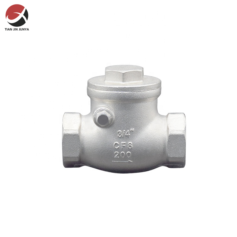 不鏽鋼(gāng)内螺紋卧(wo)式單向止(zhi)回閥